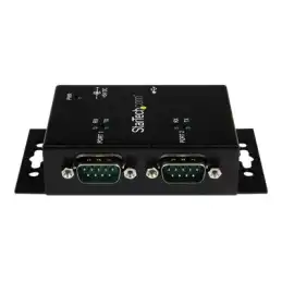 StarTech.com Hub adaptateur industriel USB vers série 2 ports à fixation murale avec clips de rail DIN -... (ICUSB2322I)_5